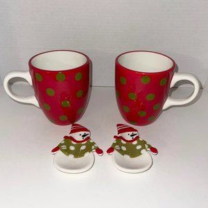 Christmas Mugs and Snowman Dishes